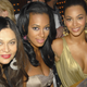Tina Knowles with daughters Solange and Beyoncé at the 2007 MTV Video Music Awards on September 9, 2007, in Las Vegas, Nevada.